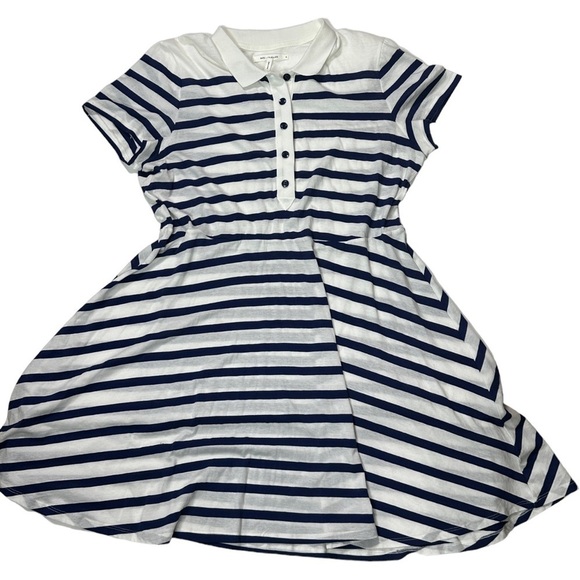 Anthropologie Avec Les Filles Soft 100% Cotton Stripe Button Dress XL - Picture 7 of 10